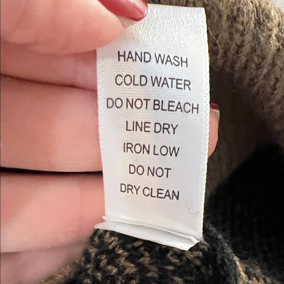 BiBi Brown and Black Leopard Print Sweater - Picture 5 of 6